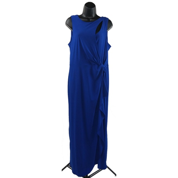 Soho Apparel Dresses & Skirts - SOHO Apparel Royal Blue Draped Gown